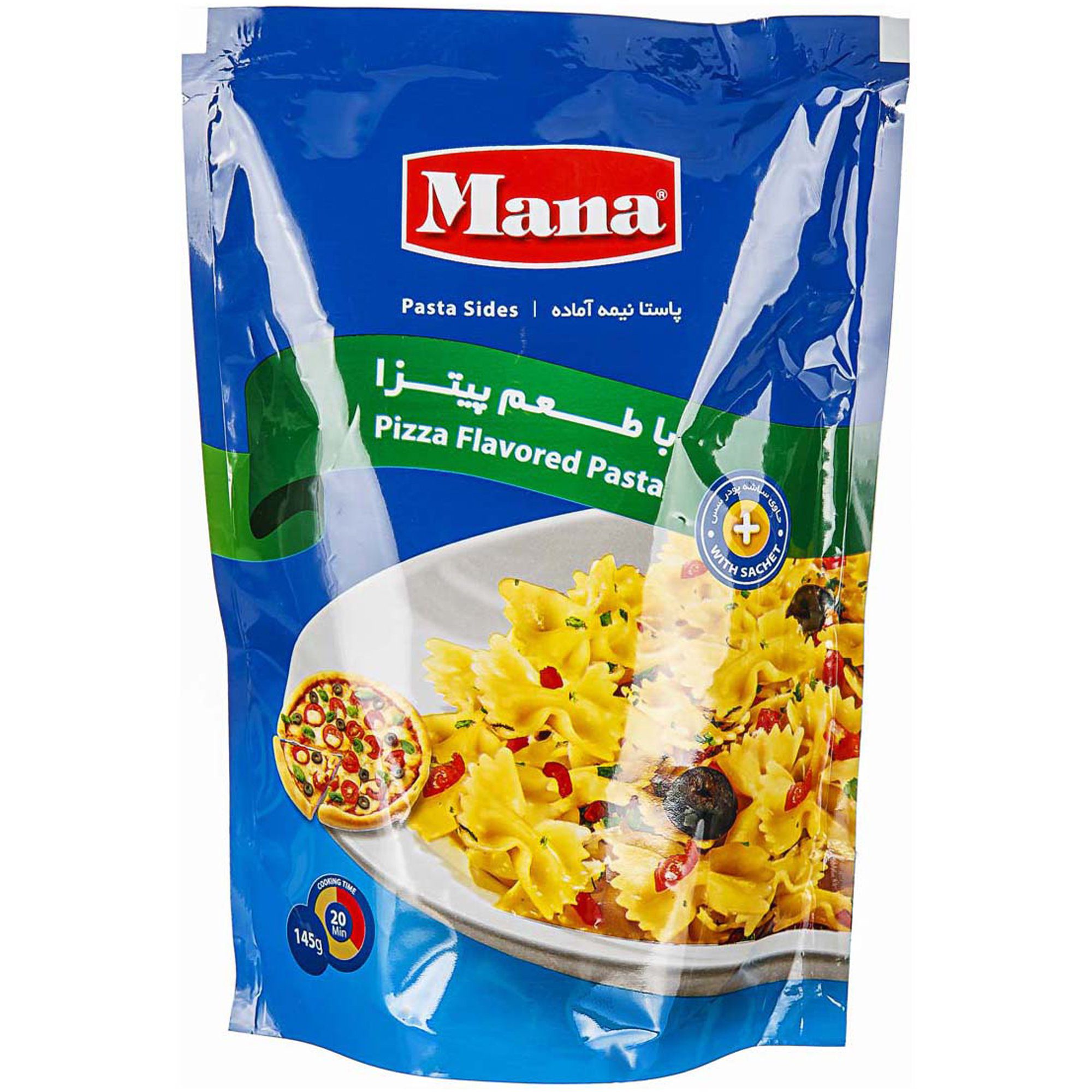 پاستا پیتزا نیمه آماده مانا 145 گرم