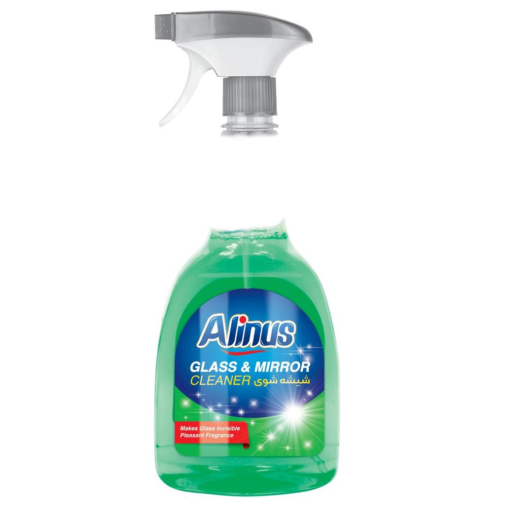 شیشه پاک کن سبز آلینوس 500 میلی لیتری